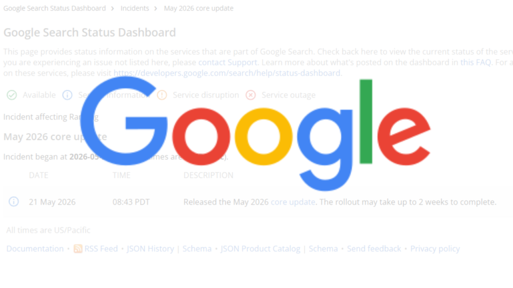 Google Core Update May 2026,