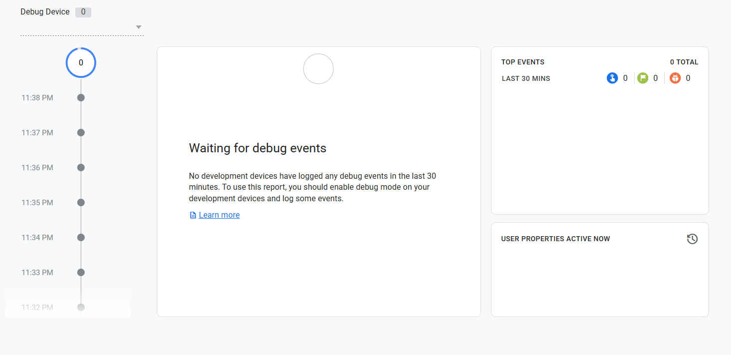 Debug View of GA4 (Google ANalytics)